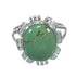 Turquoise Authentic Sterling Silver Jewelry Ring Size 6-1/4 VX64118